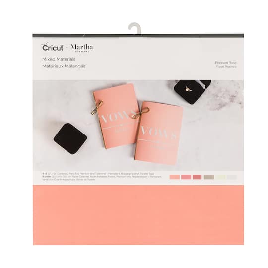 Cricut® Martha Stewart Mixed Materials Platinum Rose Sampler
